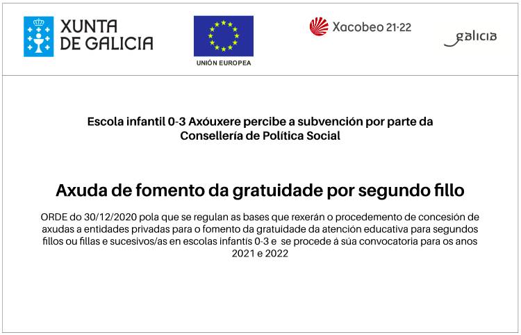 Axuda de fomento da gratuidade por segundo fillo
